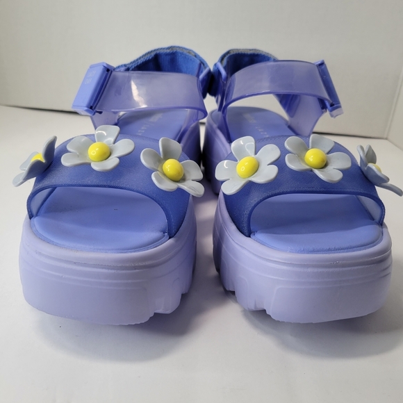 Lazy Oaf x Melissa Blue Kick Off Sandals - Picture 2 of 13